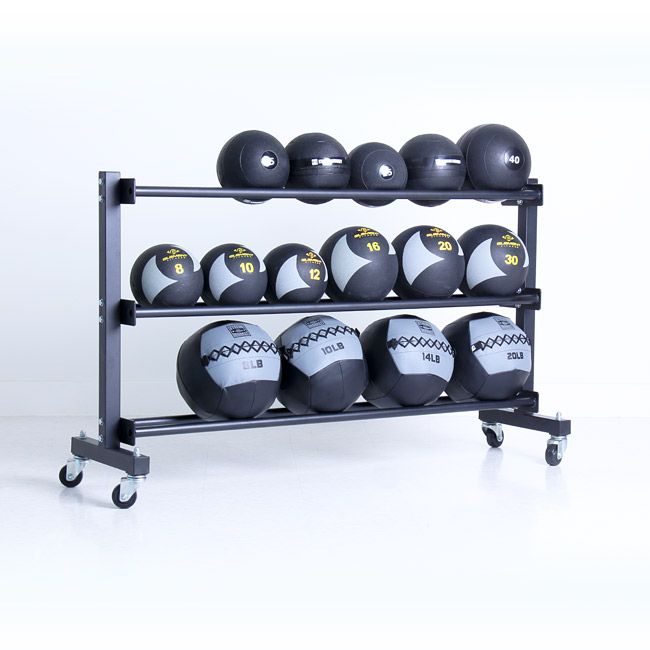 XM 3 Tier Commercial Med Ball Rack w/ wheels - 306 Fitness Repair & Sales