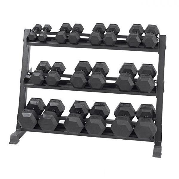 5-50 lbs Rubber Hex Dumbbell Set - 306 Fitness Repair & Sales